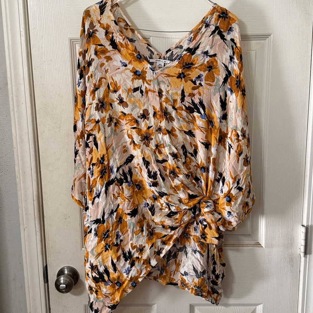 O'Neill Sarah Janis Floral Cover-Up Tunic size medium/large